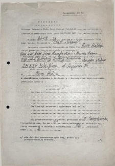 Protok&oacute;ł Walnego Zebrania Koła Ligi Kobiet Polskich w dniu 27 września 1982 r.