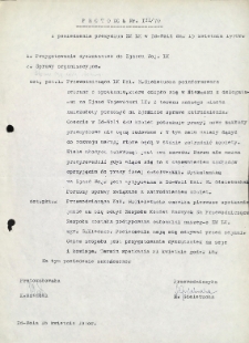 Protok&oacute;ł nr 3/70 z posiedzenia prezydium ZM LK w Zduńskiej Woli dnia 15 kwietnia 1970 r.
