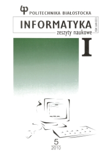 Zeszyty Naukowe Politechniki Białostockiej. Informatyka. Z. 5