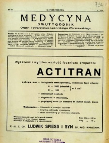 Medycyna 1935 R.9 nr 20