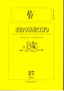 Zeszyty Naukowe Politechniki Białostockiej. Budownictwo. Z. 27
