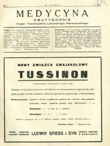 Medycyna 1937 R. 11 nr 4
