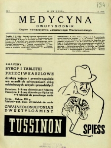 Medycyna 1937 R. 11 nr 8