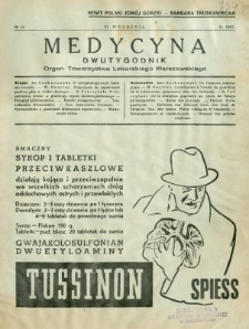 Medycyna 1937 R. 11 nr 18