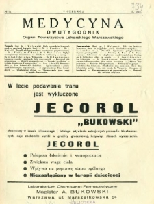 Medycyna 1938 R. 12 nr 11