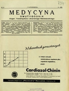 Medycyna 1938 R. 12 nr 19