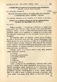 Polska Stomatologja oraz Przegląd Dentystyczny 1937 R.15 nr 9-10