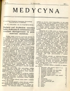 Medycyna 1933 R.7 nr 20