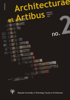 Architecturae et Artibus. Vol.3, no.2