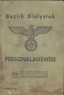 Personalausweis Nr... : Bezirk Bialystok