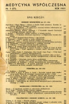 Medycyna Współczesna 1937 R.3 nr 3