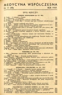 Medycyna Współczesna 1937 R.3 nr 11