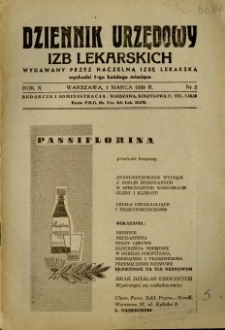 Dziennik Urzędowy Izb Lekarskich 1939 R.10 nr 3
