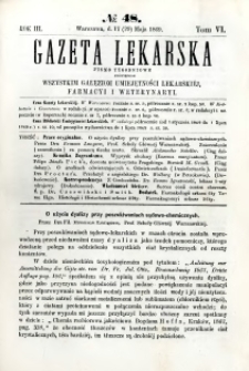 Gazeta Lekarska 1869 R.3, t.6, nr 48