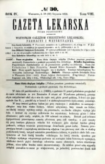Gazeta Lekarska 1870 R.4, t.8, nr 30