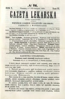 Gazeta Lekarska 1870 R.5, t.9, nr 21