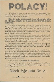 Polacy! [Inc.: W niedzielę, 27 maja odbędą się wybory do białostockiej Rady Miejskiej]