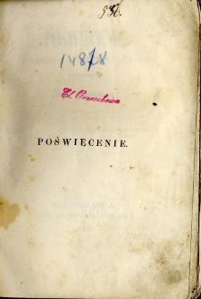 Poświęcenie : komedya w 3 atach wierszem