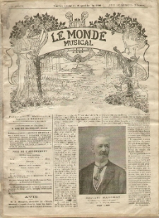 Le Monde Musical. Numèro spècial de l'Exposition de 1900.