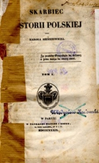 Skarbiec historii polskiej. T. 1.