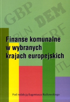 Finanse komunalne w wybranych krajach europejskich