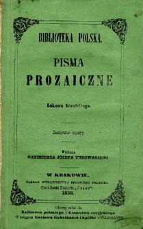 Pisma prozaiczne Łukasza Górnickiego