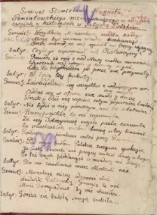 Geniusz Stanisława Augusta Poniatowskiego rozmawiaiącego w słowach swoich y historyach w Satyrze Polskim ...