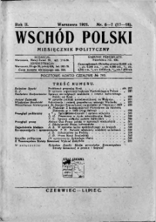 Wschód Polski : dwutygodnik polityczny R. 2 nr 6-7