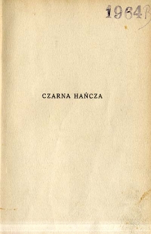 Czarna Hańcza : powieść