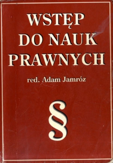 Wstęp do nauk prawnych