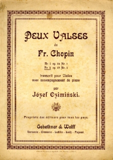 Valse Nr 2 op. 69 Nr 2