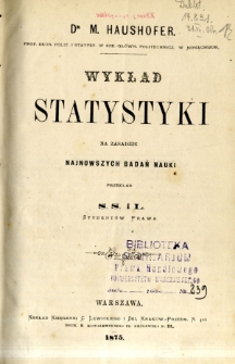 Wykład statystyki na zasadzie najnowszych badań nauki