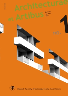 Architecturae et Artibus. Vol.4, no.1