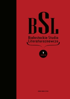 Białostockie Studia Literaturoznawcze 2010 nr 1