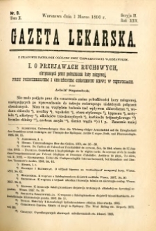 Gazeta Lekarska 1890 R.25, t.10, nr 9