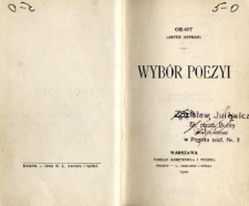 Wyb&oacute;r poezyi