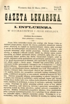 Gazeta Lekarska 1890 R.25, t.10, nr 12