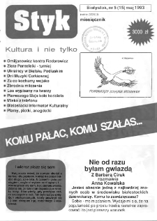 Styk : białostocki informator kulturalny 1993, nr 5