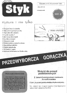 Styk : białostocki informator kulturalny 1993, nr 8