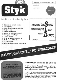 Styk : białostocki informator kulturalny 1993, nr 10