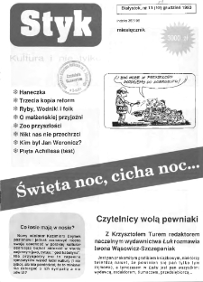 Styk : białostocki informator kulturalny 1993, nr 11