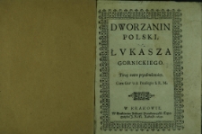 Dworzanin polski Łukasza Gornickiego