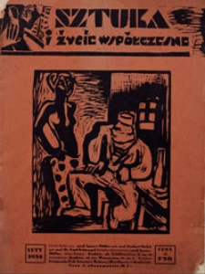 Sztuka i życie wsp&oacute;łczesne. Luty 1934. Czasopismo Zrzeszenia Żyd. Art. Malarzy i Rzeźbiarzy w Krakowie