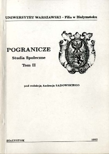 Pogranicze : studia społeczne. T. 2