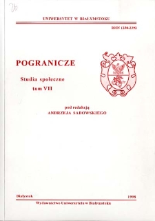 Pogranicze : studia społeczne. T. 7