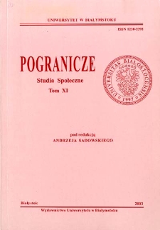 Pogranicze : studia społeczne. T. 11