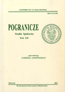 Pogranicze : studia społeczne. T. 12