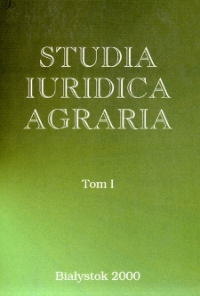Studia Iuridica Agraria. T. 1