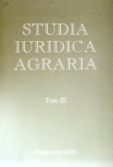 Studia Iuridica Agraria. T. 3