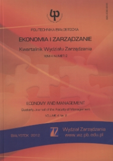 Ekonomia i Zarządzanie : Kwartalnik Wydziału Zarządzania. T. 4 nr 2